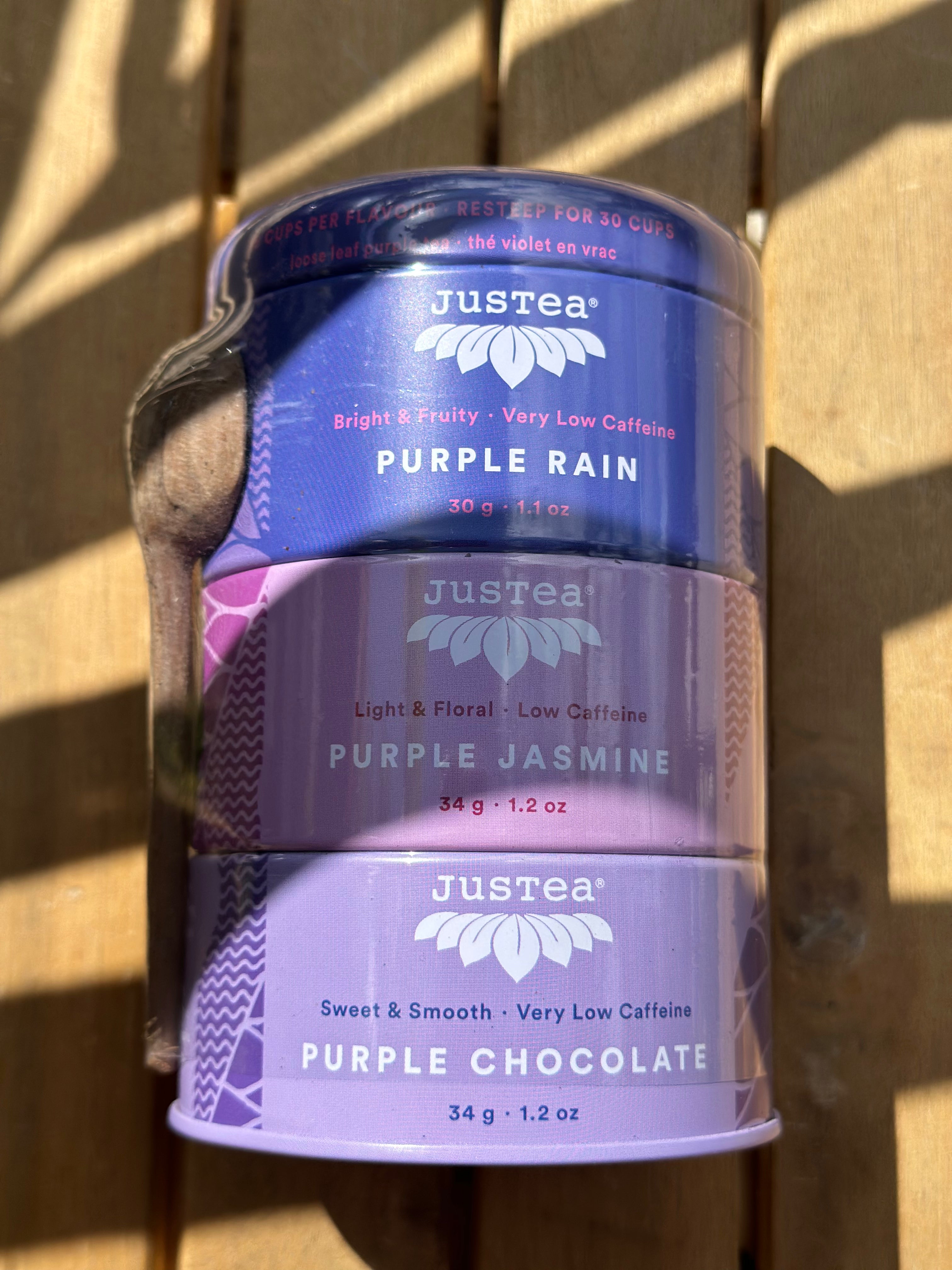 JUSTEA (PURPLE RAIN, PURPLE JASMINE, PURPLE CHOCOLATE)