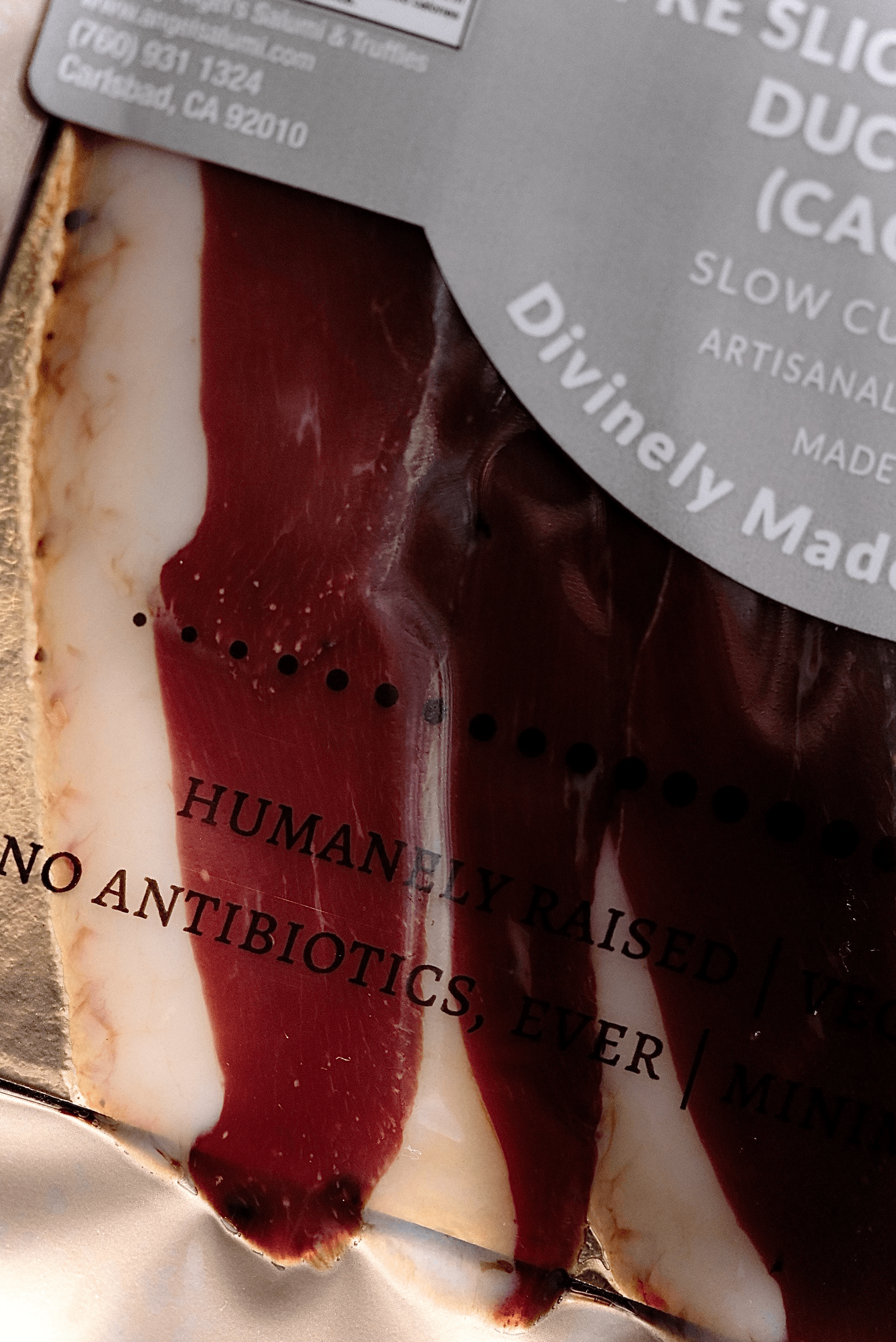 Dry-cured duck breast prosciutto