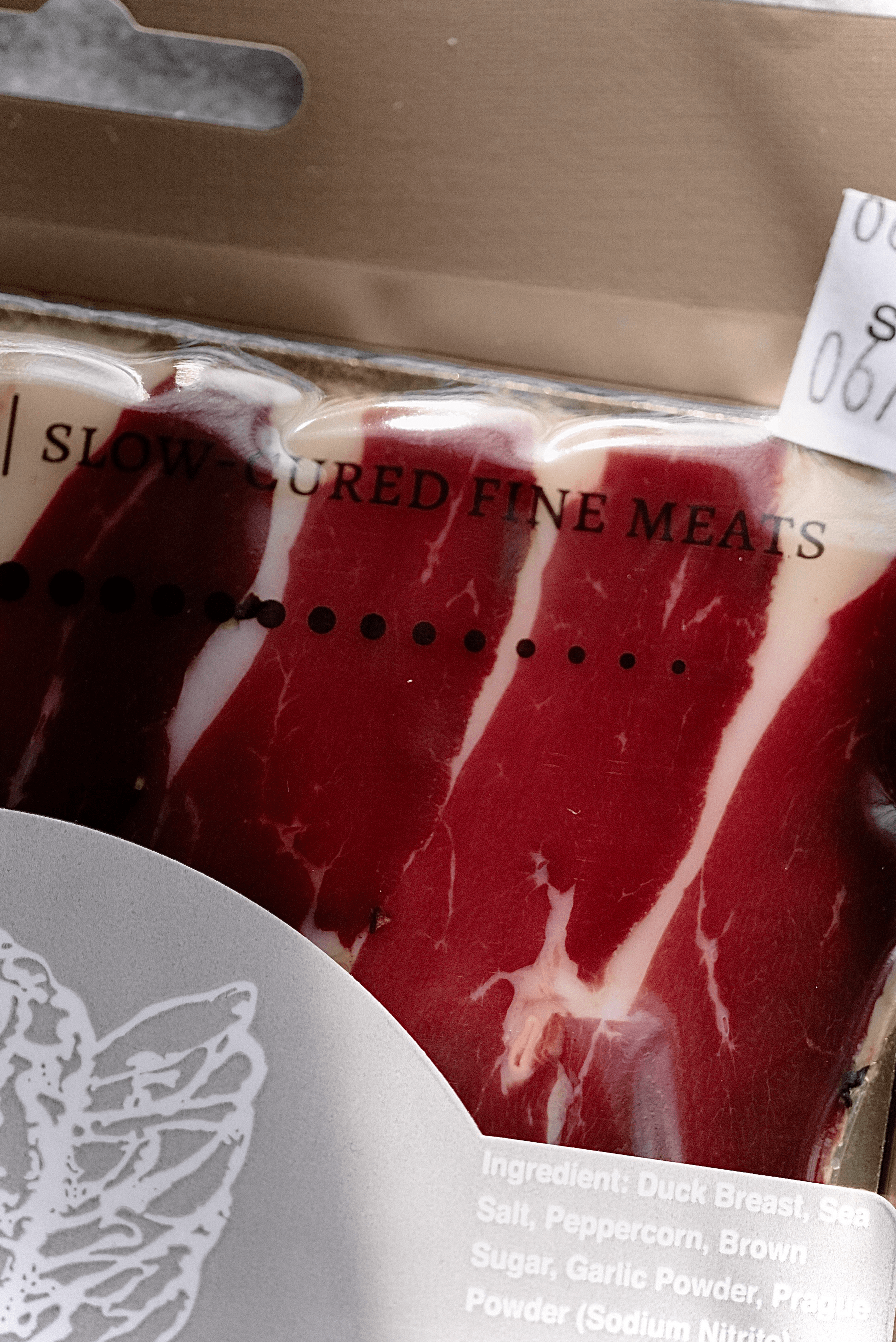 Dry-cured duck breast prosciutto