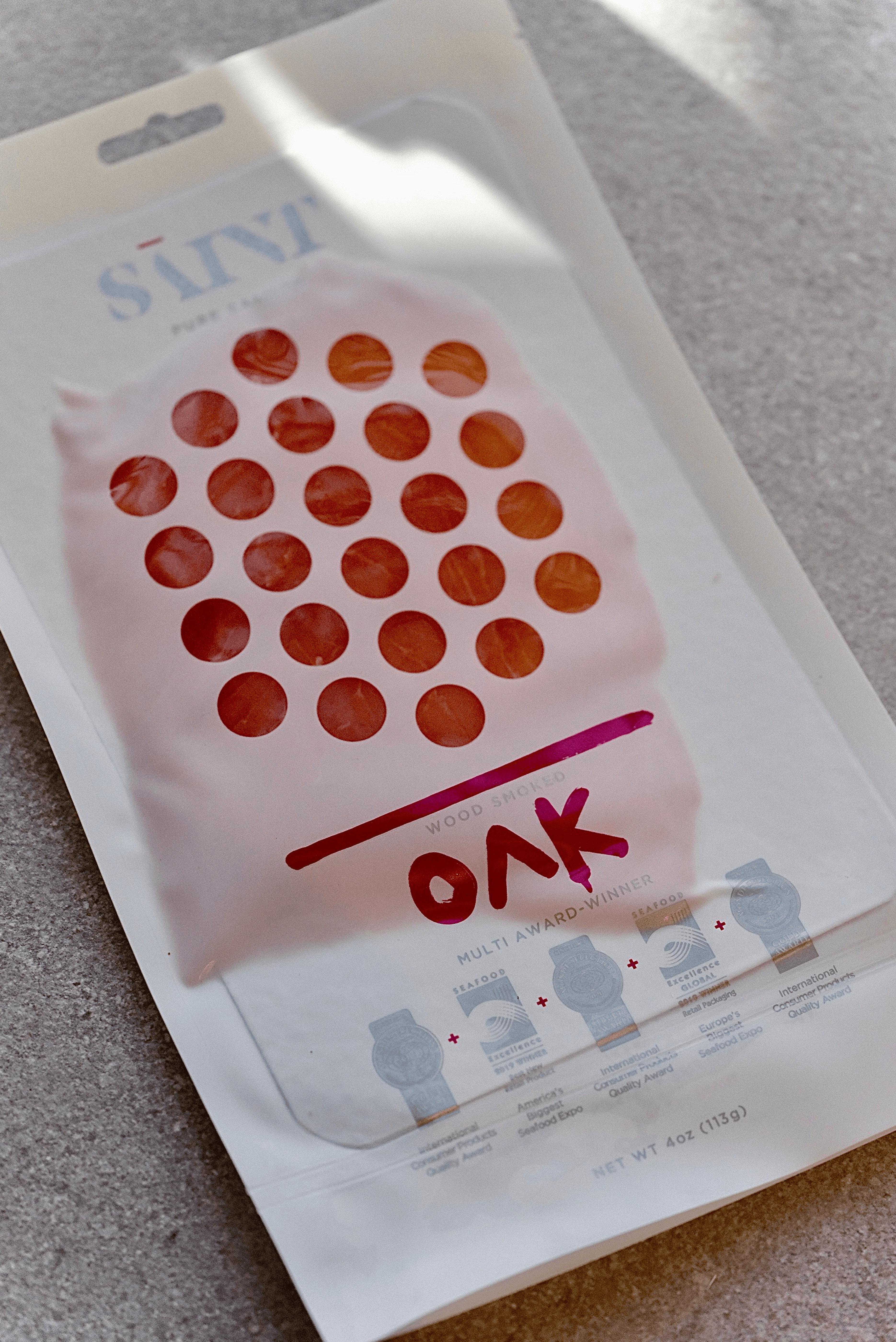 SAINT Oak Wood Cold Smoked Salmon (sliced)