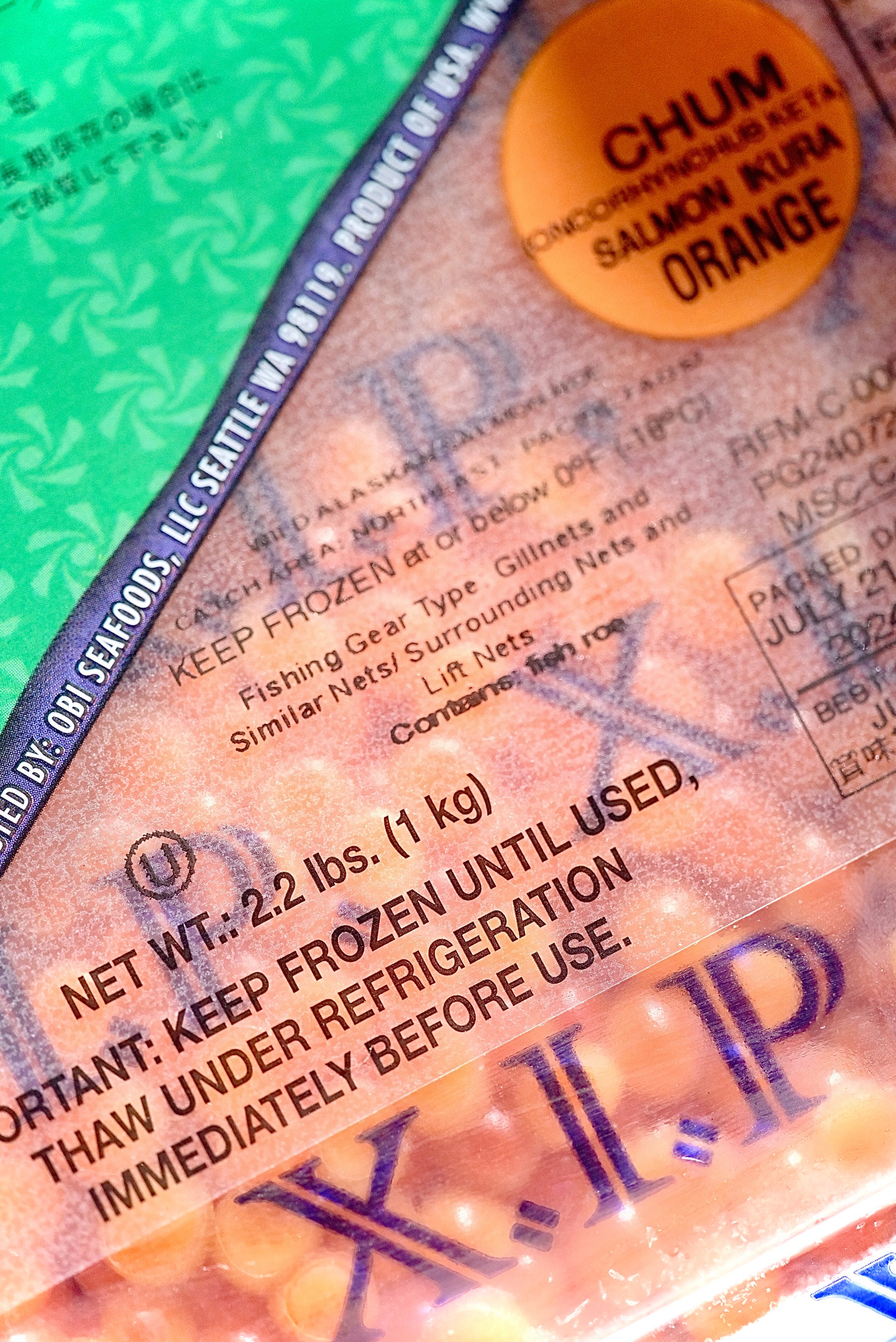 Chum Salmon Ikura - XIP ORANGE